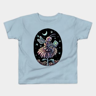 Bee Working at Night Kids T-Shirt